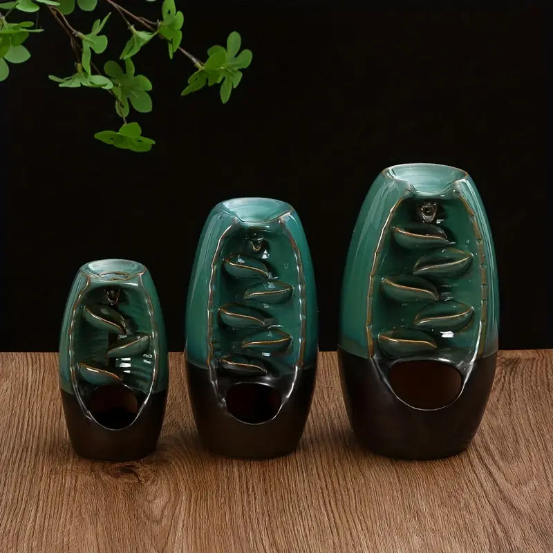 Ceramic Waterfall Incense Holder