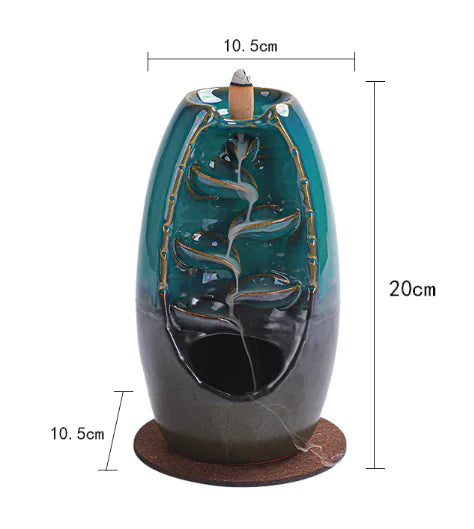 Ceramic Waterfall Incense Holder
